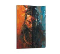 XLFNUN Poster décoratif sur toile The Duality of Shiva - Impression d'art moderne pour chambre à coucher - 60 x 90 cm