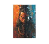 XLFNUN Poster décoratif sur toile « The Duality of Shiva » - Impression d'art moderne pour chambre à coucher - 30 x 45 cm