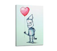 XLFNUN Poster décoratif sur toile « The Tin Man Has A Heart » - Impression d'art moderne pour chambre à coucher - 20 x 30 cm