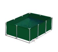 XLHWZS Aquarium en Toile - Revêtement d'étang avec Cadre en Acier Inoxydable, réservoir de rétention Flexible for Tortues Koi/Poissons Rouges à Vivre, Facile à Assembler(Green,3x1.5x0.8m)