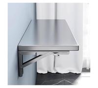 XLHWZS Bureau Pliant Mural en Acier Inoxydable, Table Flottante for Mur, Table Pliante for buanderie, Bars et établissements de Restauration à Domicile(110cmx40cm/43.3x15.7in)
