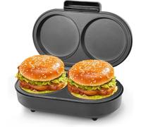 XLHWZS Machine à omelettes double - Plaques doubles antiadhésives, for 2 omelettes, préchauffage rapide, sans retournement, poignée froide au toucher, facile à nettoyer