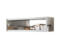 XLIHAWY Armoire Rangement Murale Industrielle, en Acier Inoxydable Organiseur Cuisine, Support Rangement Mural À Grande Capacité avec Portes Coulissantes(70x35x40cm)