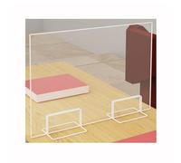 XLIHAWY Cloison Bureau À Pince, Portable Boucliers Confidentialité Bureau avec Socle, sur Pied Garde Séparation Transparente pour Poste Travail Table Restaurant Bureau (Taille : 60x30cm)