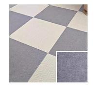 XLIHAWY Lot 4 Dalles Moquette, Carrées Dalles Sol, avec Dos Antidérapant, Autocollantes Tapis Lavables pour Intérieur Maison Bureau(E,11.8x11.8in/12pcs)