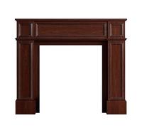 XLIHAWY Manteau Cheminée Moderne, Traditionnel Bois Console Table Canapé avec Moulure Décorative, Cheminée Étagère pour L'entrée Couloir(Rosso,90x20x110cm)