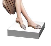 XLIHAWY Présentoir sur Pied, Portable Support À Chaussures Base Colonne, Support Vitrine Pilier pour Magasins Vêtements Boutiques(80x50x10cm)