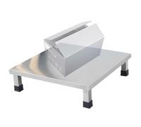 XLIHAWY Rayonnages Stockage en Acier Inoxydable, Commercial Étagère Sol, Étagère Surélevée Socle pour Meubles Et Appareils Électroménagers pour Restaurants Cuisines(50x35x10cm)