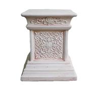 XLIHAWY Socle Classique pour Statues Jardin, Sculptures Décoratives Rehausse Socle, Oxyde Magnésium Socle Style Romain Jardin Patio Terrasse Couloir(A)