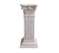 XLIHAWY Socle Classique pour Statues Jardin, Sculptures Décoratives Rehausse Socle, Oxyde Magnésium Socle Style Romain Jardin Patio Terrasse Couloir(C)