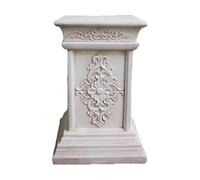 XLIHAWY Socle Classique pour Statues Jardin, Sculptures Décoratives Rehausse Socle, Oxyde Magnésium Socle Style Romain Jardin Patio Terrasse Couloir(B)
