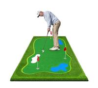 XLIHAWY Tapis Putting Golf, Golf Aide À L'entraînement Professionnel, Grands Greens D'intérieur avec Putter pour L'entraînement À Domicile Balcon Entreprise(1.2x3m)