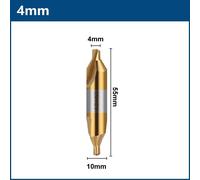 Xlilhss-Foret Central À Métal,Éviers À Seau Combinés Résistants,Mèche D'angle,1.0mm,1.5mm,2.0mm,2.5mm,3.0mm,3.15mm,3.5mm,4.0mm,5.0mm,6.0mm,60mm - Type 4.0mm