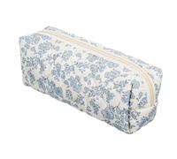 XLIUAX Trousse esthétique, trousse à crayons avec fleurs esthétiques trousse à crayons avec fermeture éclair mignonne en tissu pour filles trousse de maquillage esthétique Stuff Clean Girl