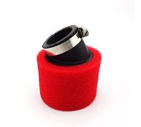 XLJOY Filtre à air double coudé en mousse rouge de 45 mm pour Pit Bikes Pitmotard ATV Quad Buggy 125 cc 140 cc 150 cc