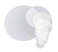 XLJP 1PC/5Pcs Plastic Flashlight Diffuser Lens LED Torch DIY Filter PC Lens White Color Cover Milky White Film Round Anti-Glare Lamp Cover Dia 35mm- 50mm - 190mm (Color : 5 Pieces, Size : 130mm)