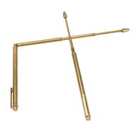 XLJP Lot de 2 bâtons de radiesthésie en cuivre Pur à 99,9% for détecteur de métaux, sonde en cuivre for la Recherche d'eau, d'or, de trésors, Outils de Divination