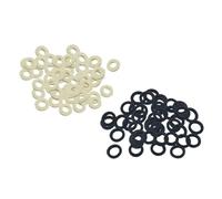 XLJP Lot de 50 rondelles en feutre for piston de trompette, remplacement for instrument de musique(Black)