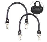 XLKJ 2 Pièces Anses de Sac a Main, Bandoulière de Rechange en Cuir avec Mousquetons pour DIY Sac à Main Portefeuille