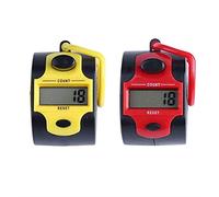 XLKJ 2 Pièces Compteur Numérique Manuel à 5 Chiffres Affichage Compteur Numérique à Main avec Anneau de Doigt Incurvé