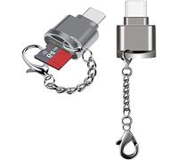 XLKJ 2 Pièces Lecteur de Carte USB de Type C, Adaptateur de Carte Mémoire pour MacBook Pro, Samsung Galaxy Micro SD, microSDHC