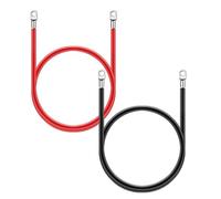 XLKJ 2pcs Câble de Batterie, Cable Batterie Onduleur, Câble d'alimentation avec œillets, Câble de Batterie de Voiture, pour Les Batteries d'alimentation et Les Batteries de Traction
