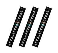 XLKJ 3 Pièces Thermomètre Aquarium Autocollant, Chaleur Mesure Thermomètre pour Aquariophilie Aquarium Poissons