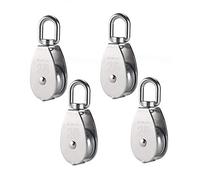 XLKJ 4 Pièces 25mm Poulie pour Cable en Metal Poulies en Aciers Inoxydables Poulie de Levage