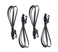 XLKJ 4pcs Sangle Fixe pour Bagages de Vélo, Tendeur Élastique avec Crochet, pour Vélo, Moto