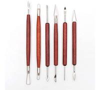 XLKJ 6pcs Outils de Poterie, Outil Modelage Argile, Outils Sculpture de Différentes Tailles et Formes