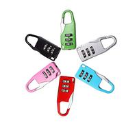 XLKJ 6pcs Serrure à Combinaison Coloré, Mini Cadenas à Combinaison Réinitialisables, Cadenas à Combinaison de 3 Chiffres