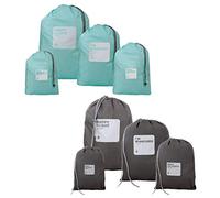 XLKJ 8 Pcs Rangement Valise, Organiseurs de Bagage pour Voyage Sacoches de Rangement pour Bagage Différents Tailles Étanche Sacs de Voyage Rangement pour Vêtements et Chaussures