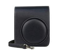 XLKJ Housse Compatible pour Fujifilm Instax Mini 40, Sac en Cuir PU de Première Qualité pour Fujifilm Instax Mini 40 Appareil Photo Instantané avec Bandoulière (Couleur Noir)