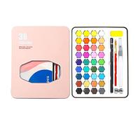 XLKJ Kit Peinture Aquarelle Debutant, Set de Peinture Aquarelle, Boîte d’Aquarelle avec 36 Couleurs Parfait pour Les Débutants