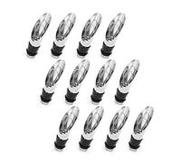 XLKJ Lot de 12 Aérateur de Vin Bec Verseur, 2 en 1 Bouchons et Becs Verseurs pour Vin Bouteilles en Acier Inoxydable Bec