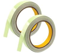 XLKJ Lot de 2 rouleaux de ruban réfléchissant, 10 m x 1 cm, bandes réfléchissantes de sécurité nocturne, ruban d'avertissement (vert)