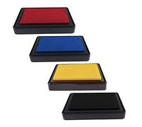 XLKJ Lot de 4 Empreintes Bébé Encre, Empreinte de Main et Pied pour Souvenir Familial Baptême Bébé