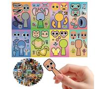 XLKTech Tralalero Tralala Lot de 88 autocollants italiens en vinyle pour ordinateur portable et voiture - Pour anniversaire d'enfant, petit cadeau, festival
