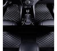 XLKWNNAD 4 Pièces Tapis De Sol Voiture en Cuir pour Fiat 500/500C/500E/Abarth 500 2007-2022, sur Mesure Avant Et Arrière Coussinets De Pied Protection Moquette Interieur Accessoires,A/Black