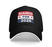 XLLDAANC 2026 Chad Bianco pour Gouverneur De Californie Casquettes De Baseball Qualité Chapeaux Unisexes Coton, pour Toutes Les Saisons