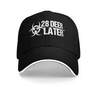 XLLDAANC 28 Ans Plus Tard Film d’Horreur 2025 Casquettes de Baseball à visière Hommes Femmes Chapeaux Coton, pour Toutes Les Saisons