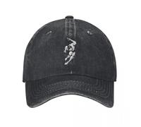 XLLDAANC Baki The Grappler Miyamoto Musashi Hommes Femmes Casquette de Baseball Arts Martiaux Anime Denim en détresse Vintage Entraînements Couvre-chefCoton, pour Toutes Les Saisons