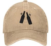 XLLDAANC Bière Papa s’enivrant s’il Vous plaît Attendre 3 Casquette de Baseball Chapeau de Golf Papa Chapeau Vintage Coton lavé Casquettes de Baseball pour Femmes Homme Coton, pour Toutes Les Saisons