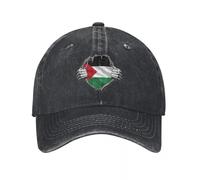 XLLDAANC Casquettes de Baseball Classiques de Drapeau de la Palestine pour Hommes Femmes en Coton Vieilli Snapback Chapeau Arabe Hatta Kufiya Keffieh OutdoorCotton, pour Toutes Les Saisons