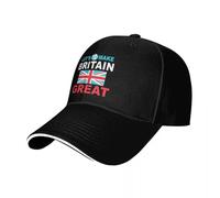 XLLDAANC Casquettes de Baseball Let’s Make Britain The of Great Again UK Tendance Graphique Unisexe Casual Caps Coton, pour Toutes Les Saisons