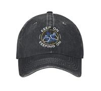 XLLDAANC Classique brins Keep on Garder sur Casquettes de Baseball pour Hommes Femmes Vieilli Denim Snapback Chapeau Extérieur Été Cadeau Chapeau Coton, pour Toutes Les Saisons