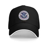 XLLDAANC Cool Department of Homeland Security DHS Casquettes De Baseball Personnalisées Femmes Unisexe Femme Plage Coquette Chapeau Casquette Visquée Coton, pour Toutes Les Saisons