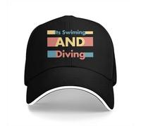 XLLDAANC Copie de Natation Hommes Casquettes de Baseball Casquette à visière Pare-Soleil Chapeau de Protection Solaire Deep Sea Scuba Dive Diver Cotton, pour Toutes Les Saisons
