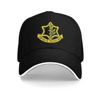 XLLDAANC Doré La Force de Défense d’Israël Spécial Camping Casquettes De Baseball Hommes Personnalisé Femme Plage Chapeau De Soleil Snapback Casquette Coton, pour Toutes Les Saisons