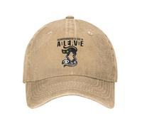 XLLDAANC Drôle de Chat est à la Fois Mort et Vivant Casquettes de Baseball rétro en détresse Denim délavé paradoxe Couvre-Chef Unisexe Chapeau de Voyage en Coton, pour Toutes Les Saisons